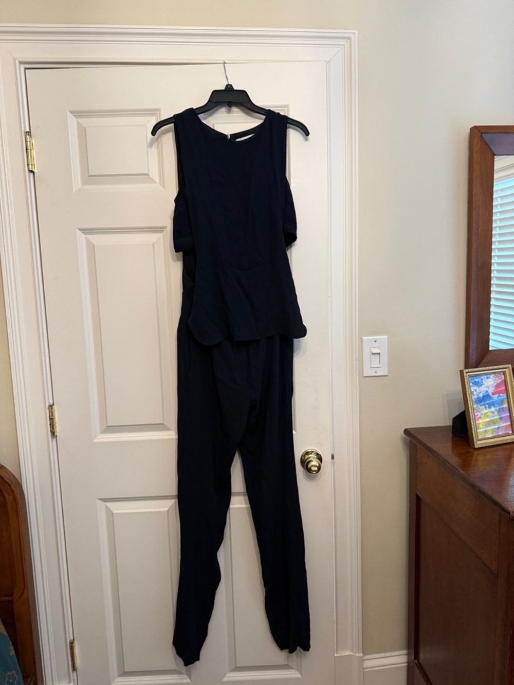 Women's black Sleeveless Jumpsuit